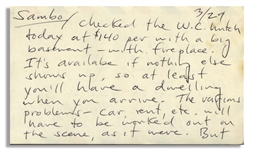 Hunter S. Thompson Autograph Letter Signed -- ''...The key issue is a roof...''